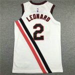 NBA 2 Leonard Clippers Maillot Retro blanc brodé